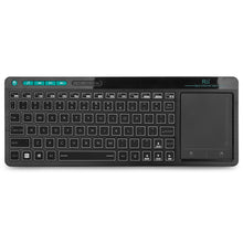 Load image into Gallery viewer, Rii K18 Plus Wireless 3-LED Color Backlit Multimedia Keyboard with Multi-Touch Big Size Trackpad Rechargeable Battery
